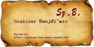 Szalczer Benjámin névjegykártya