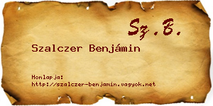 Szalczer Benjámin névjegykártya